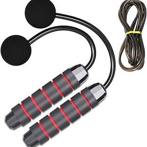 NEW - LEKEONE Weighted Jump Rope Switchable Dual Mode Ropeless and Corded
